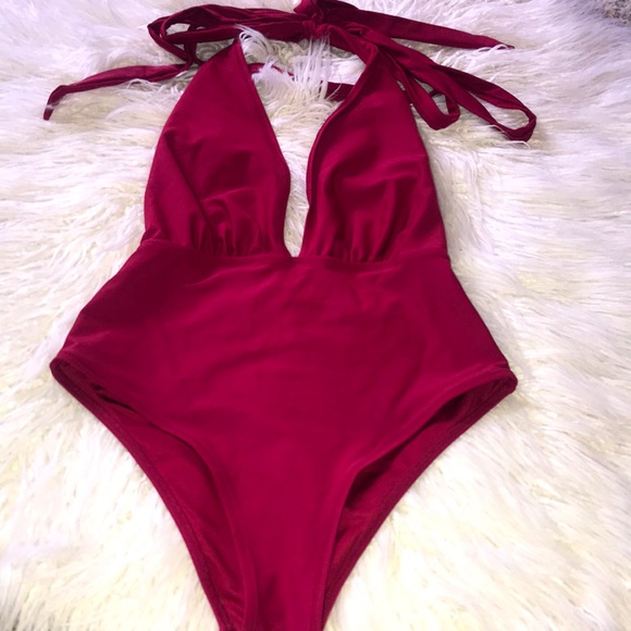 One pc swimsuit sexy open back / tie back ♥️♥️♥️ - Picture 2 of 4